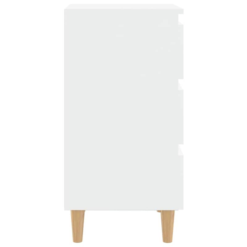 vidaXL Bed Cabinet Engineered wood, Solid eucalyptus wood