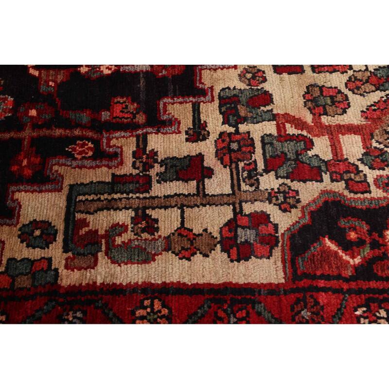 ECARPETGALLERY Hand-knotted Andelz Black, Red Wool Rug - 4'7 x 7'1