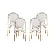 preview thumbnail 18 of 49, Elize Outdoor French Cafe Chairs (Set of 4) by Christopher Knight Home