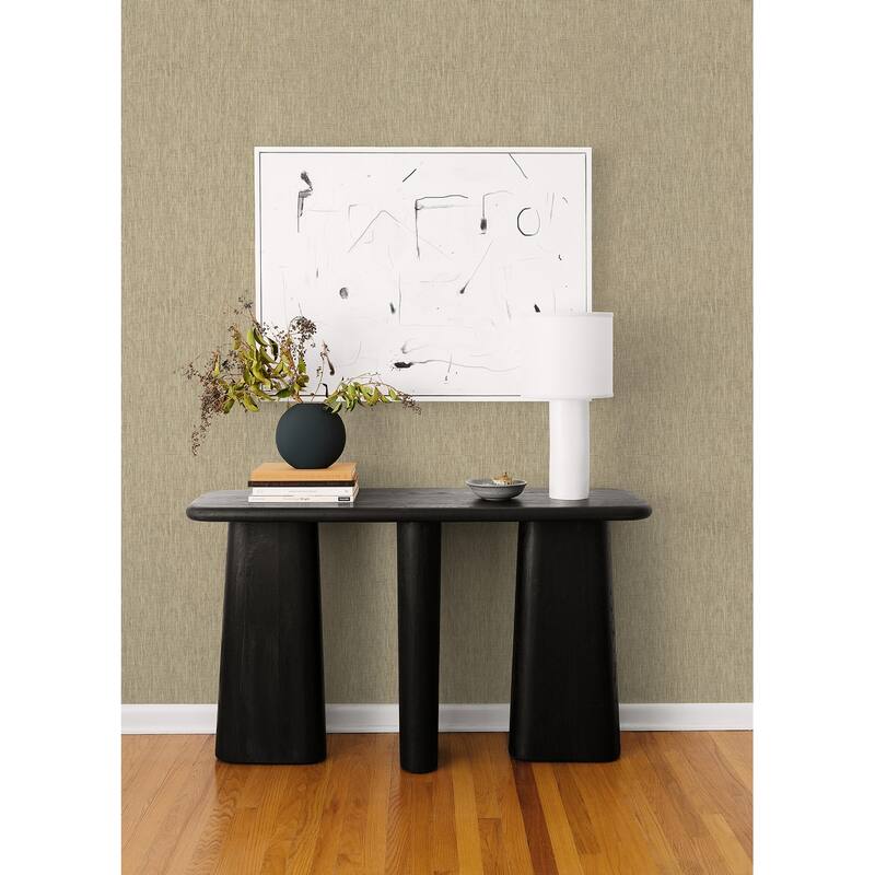 A-Street Prints Annchi Grey Woven Wallpaper