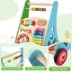 preview thumbnail 2 of 7, Toddler Push Walker Activity Center Toy with Burr-free Handle - 14" x 12" x 18.5"
