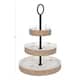 Kate and Laurel Woodmont 3 Tiered Wood Tray - 3 Tier