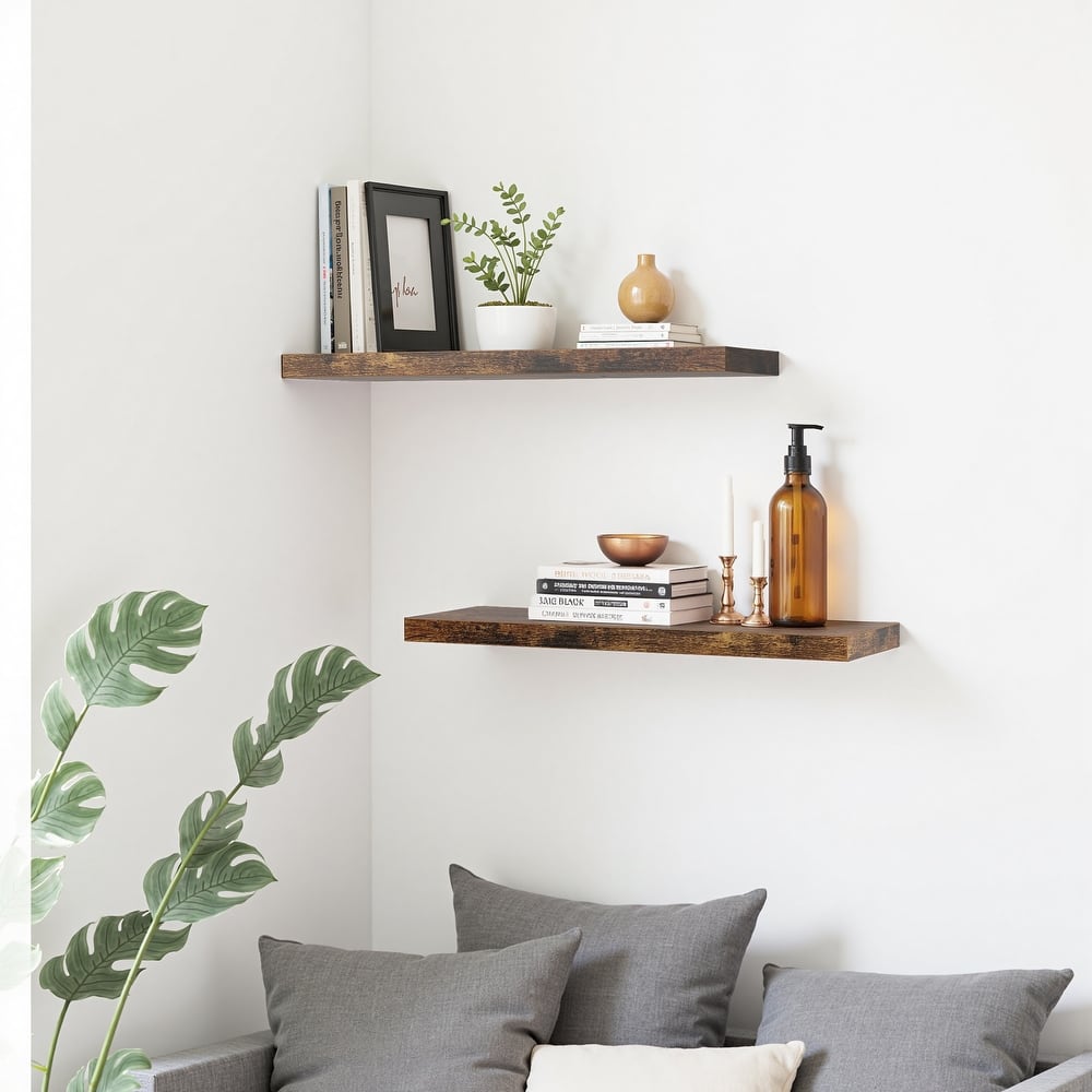 Homy Casa Wall-Mounted Floating Shelf, Set for Living, Modern Sturdy