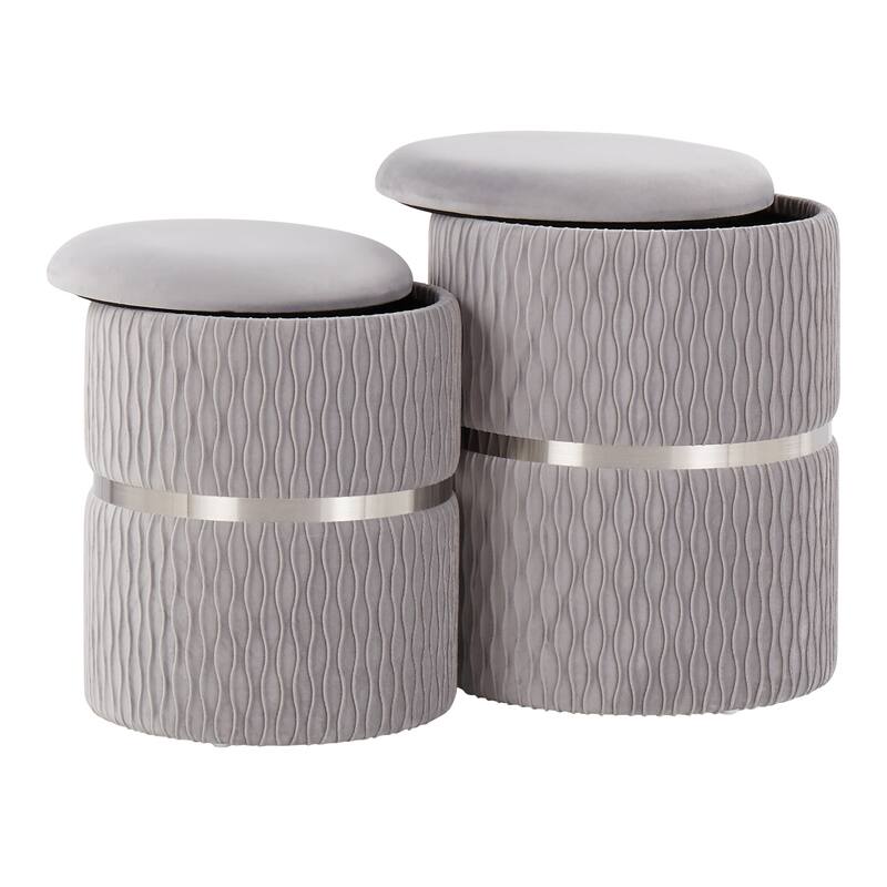 Lena Nesting Ottoman Set