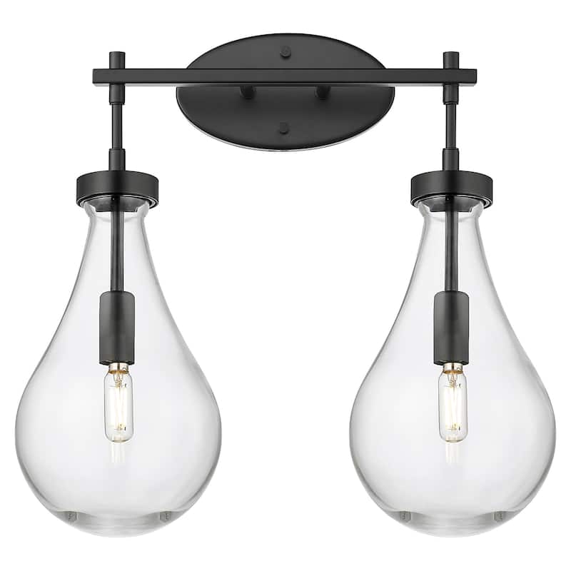 Innovations Lighting 451-2W-G451-7CL Owego 2 Light 18" Wide Vanity - Matte Black