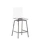 preview thumbnail 12 of 28, Miles Acrylic Swivel High Back Bar Stools (Set of 2) by iNSPIRE Q Bold