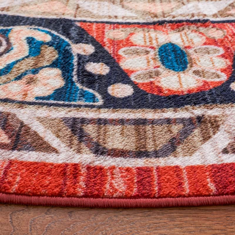 SAFAVIEH Riviera Machine Washable Slip Resistant Wilma Oriental Rug