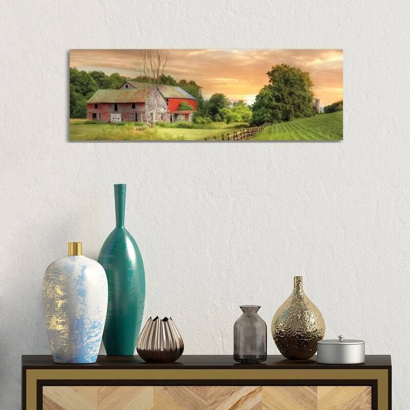 iCanvas "Greener Pastures" by Lori Deiter Canvas Print - 12x36x1.5