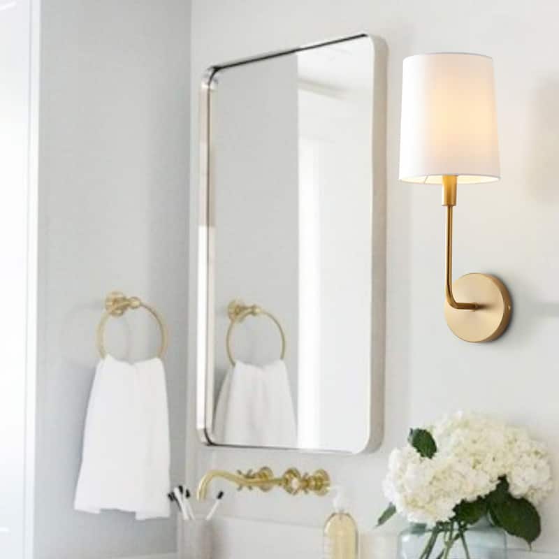 SAFAVIEH Lighting Jaxson Wall Scnonce - Brass - 6.8"x7.8"x18.3"