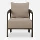 preview thumbnail 4 of 8, Uttermost Sienna Sand Fabric Accent Chair - 28.5" H x 27" W x 29" D