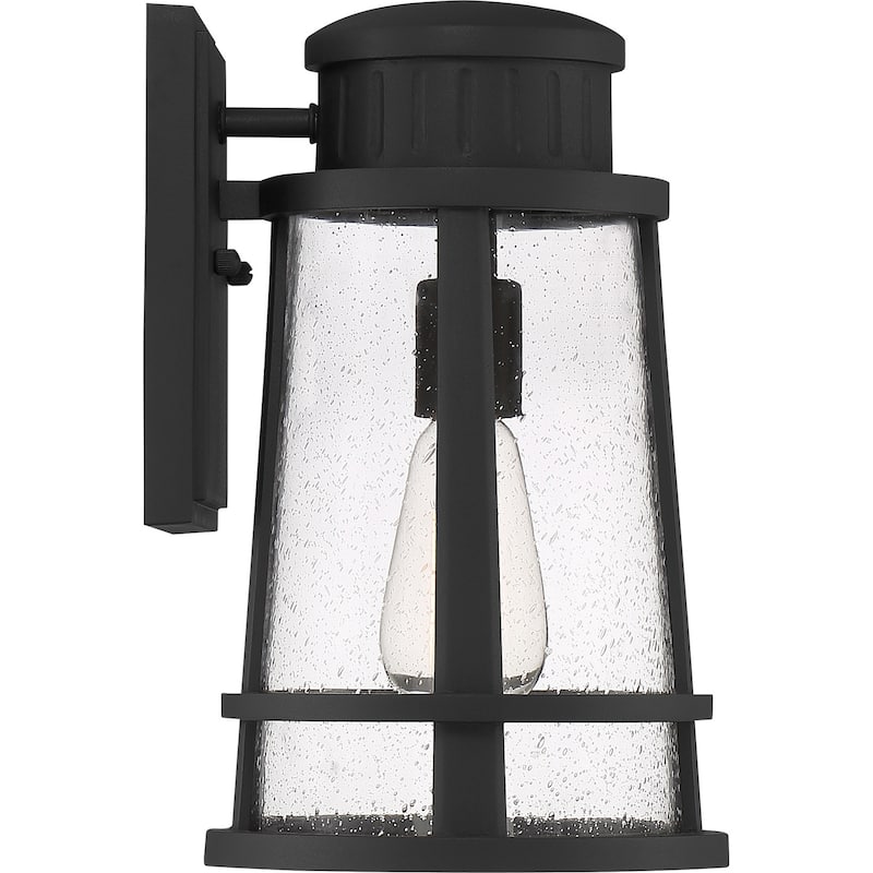 Dunham 1-Light Outdoor Lantern in Earth Black