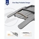 preview thumbnail 23 of 78, WINSOON All Weather HIPS Folding Adirondack Chair with Ottoman, 5-Gear Adjustable Backrest and Retractable Ottoman Set of 4