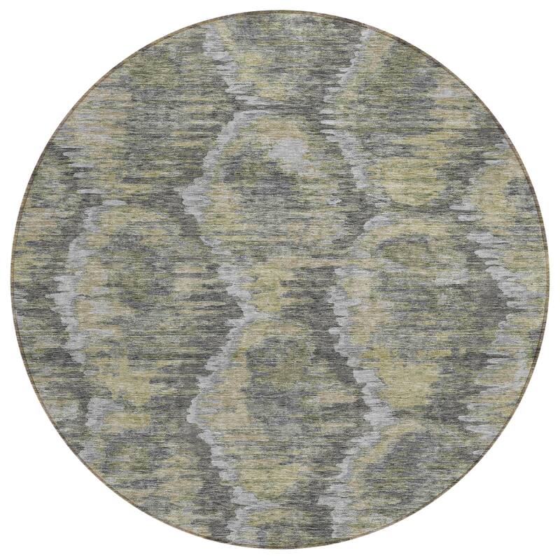 Machine Washable Indoor/ Outdoor Chantille Contemporary Abstract Rug
