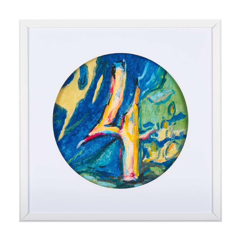 Numbers IV Framed Art Print