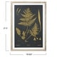 preview thumbnail 7 of 8, Wood and Glass Wall Decor With Fern, Black