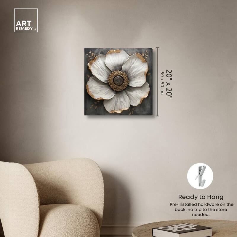 Sculpted Sepals I Canvas by Art Remedy, Gallery Wrapped