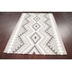preview thumbnail 7 of 8, Wool/ Silk Highlight Southwestern Modern Oriental Area Rug Hand-tufted - 4'9" x 6'6"