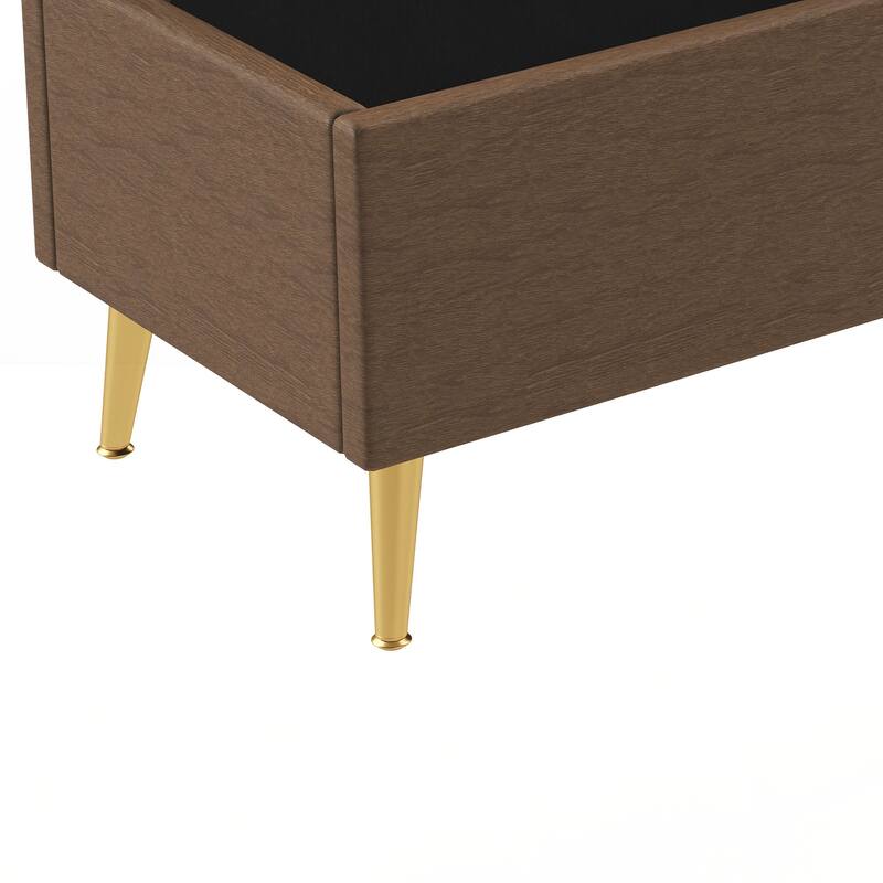 Modern Storage Ottoman Bench Upholstered Bedroom Bench
