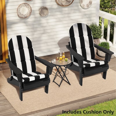 Patio Outdoor Adirondack Chair Cushion with Ties