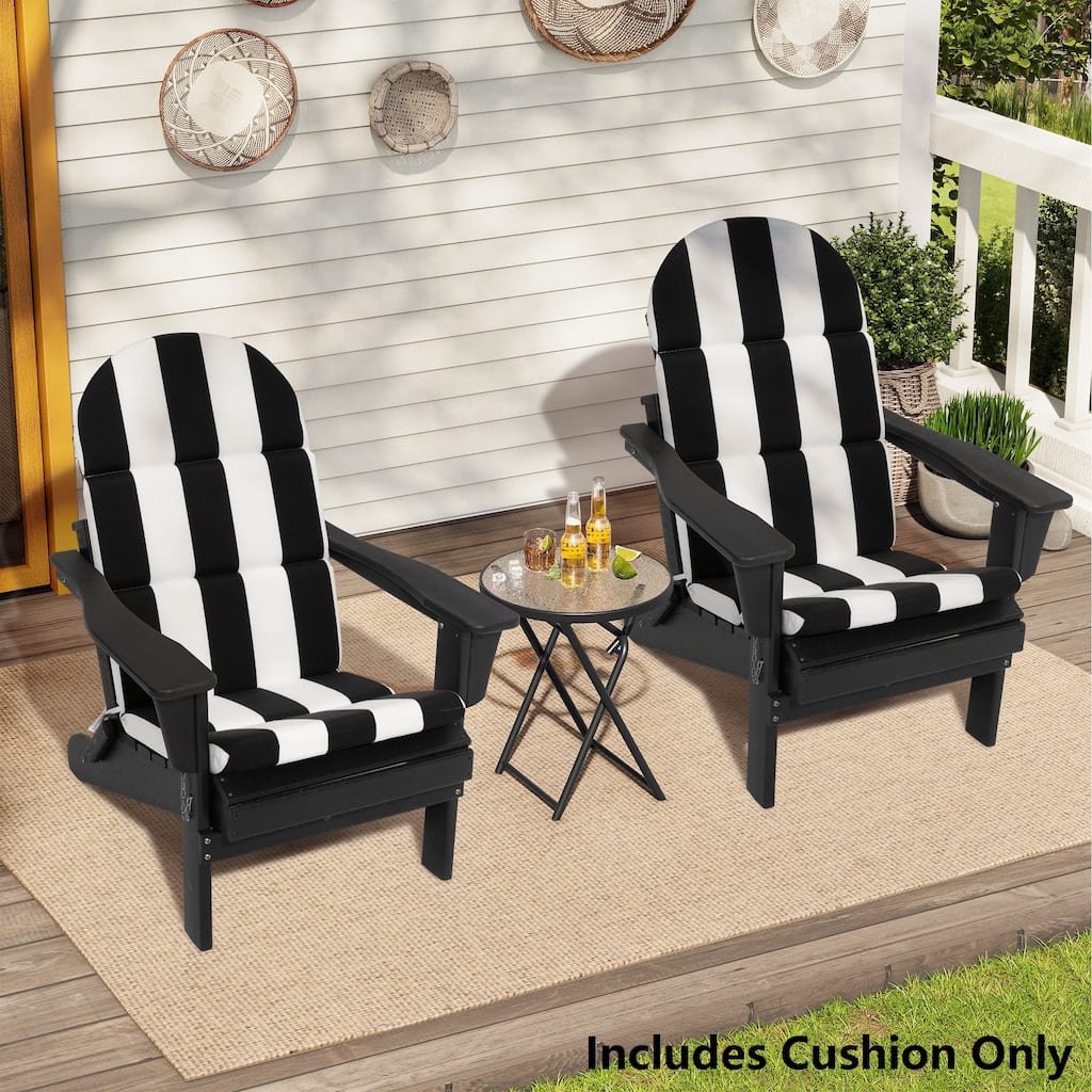 Patio Outdoor Adirondack Chair Cushion with Ties