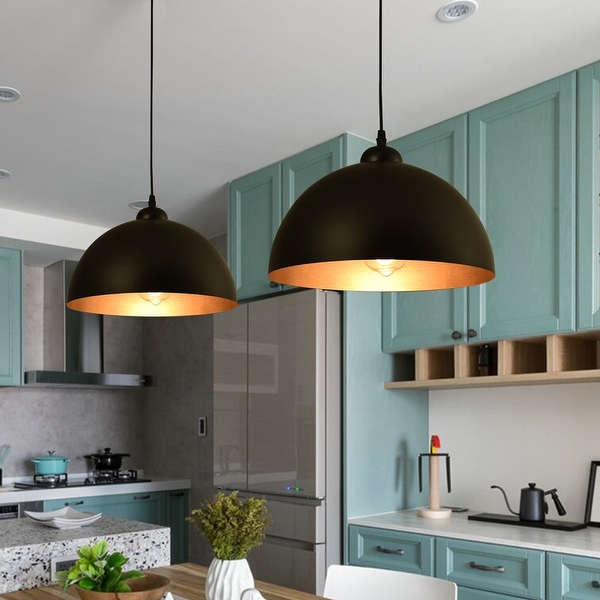 Black metal light pendant shop
