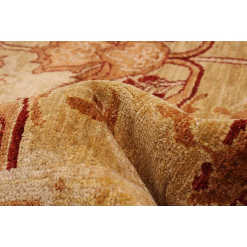 ECARPETGALLERY Hand-knotted Chobi Finest Ivory Wool Rug - 6'4 x 9'0