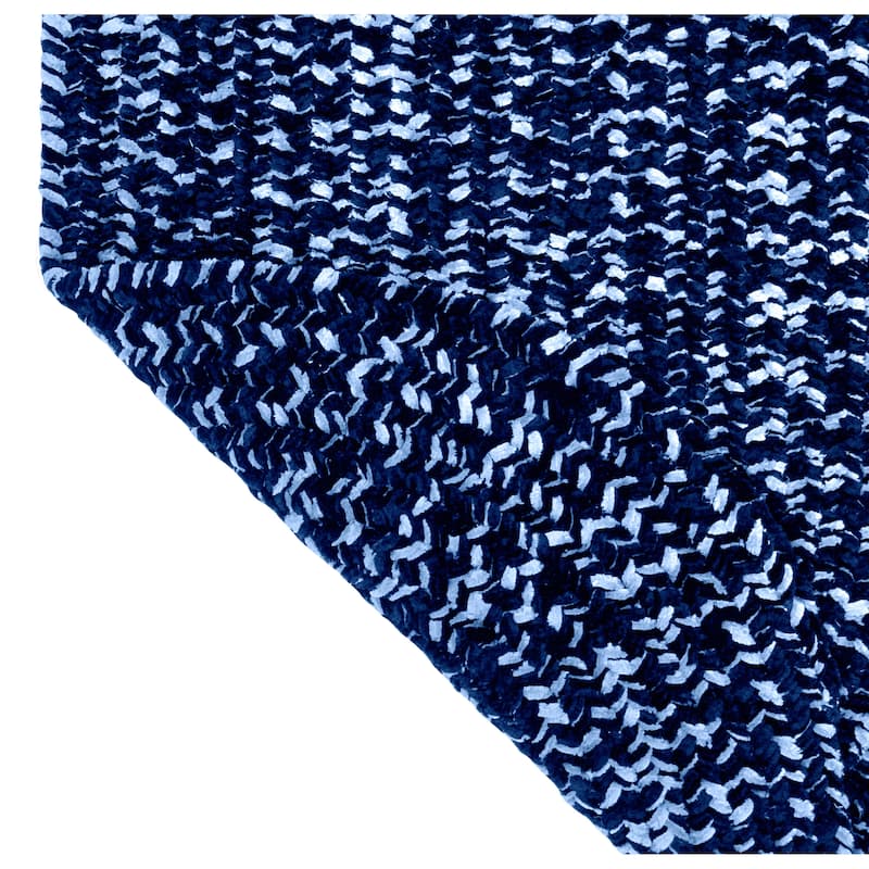 Better Trends Chenille Tweed & Solid Braid 100% Polyester Stain Resistant, Double Sided Reversible Indoor Area Rug