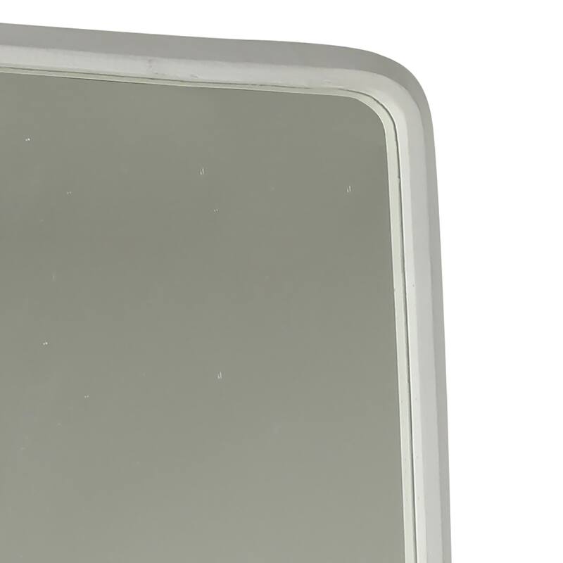 Judith Wooden Floor Mirror, White