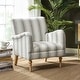 preview thumbnail 22 of 47, Seip Classic and Contemporary Striped Arm Chair with Spindle Legs by HULALA HOME