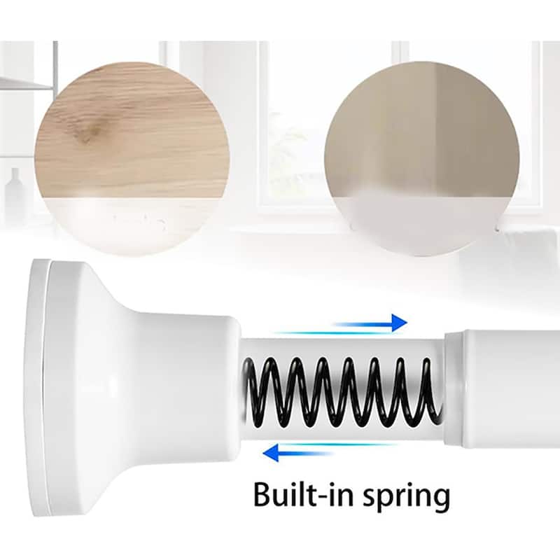 3174 Inches White Adjustable Curtain Rods Bed Bath & Beyond 39888995