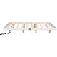 preview thumbnail 30 of 55, Modern Size Low Profile Platform Floating Bed with LED Lights Underneath