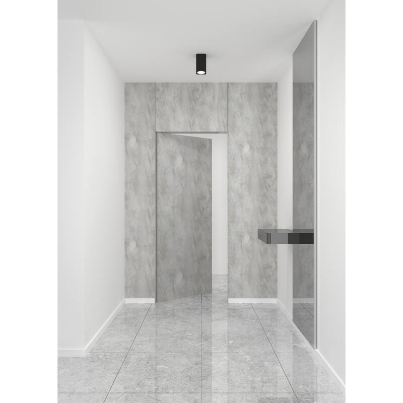 Solid Hidden Door with Handle Planum 0010 Onyx