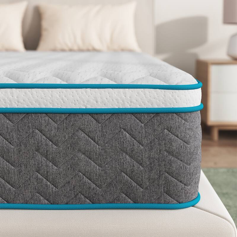 14 Inch Queen and King Memory Foam Hybrid Mattress,Medium Firmness,Edge Support Mattress in a Box - King