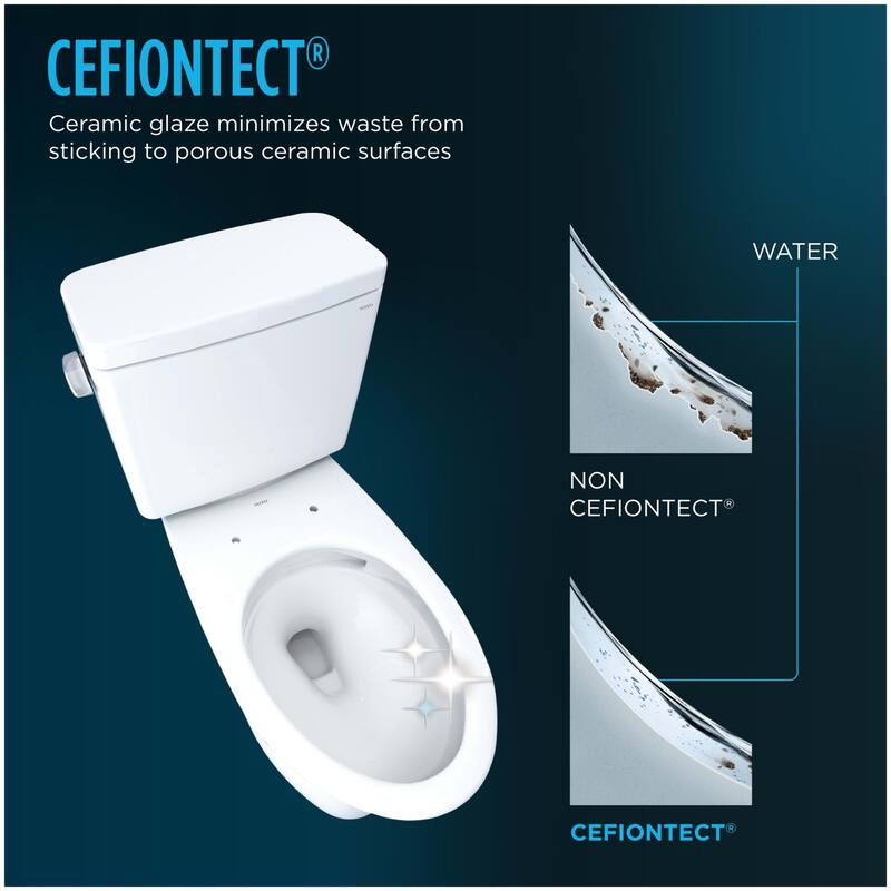 Toto CST776CSFG.10#01 Drake 1.6 GPF Two Piece Elongated Chair Height Toilet with Left Hand Lever