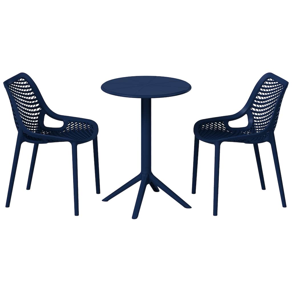 Frond and Form 2-Person Outdoor Round Dining Set
