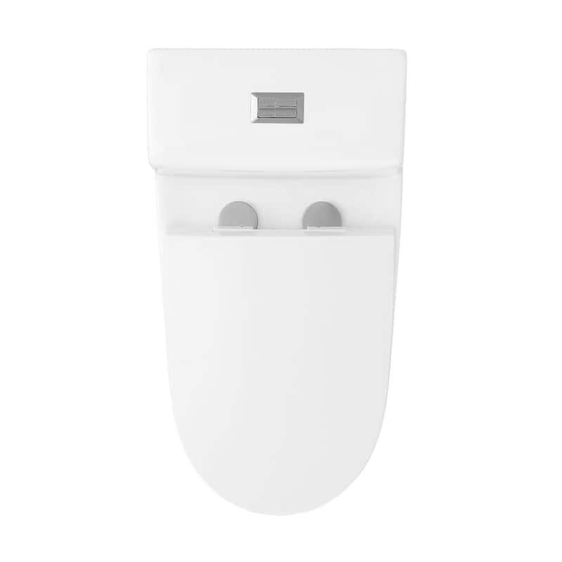 Alessio One-Piece Elongated Toilet Vortex Dual-Flush 1.1/1.6 Gpf - 28.75" x 16.15" 26.4"