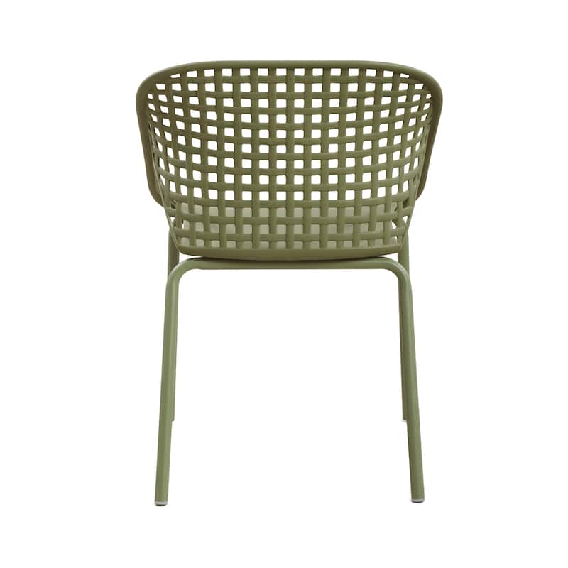 Christopher Knight Home - Arno Modern 3-Piece Outdoor & Indoor Patio Bistro Set with Dining Chairs & Compact Round Bistro Table