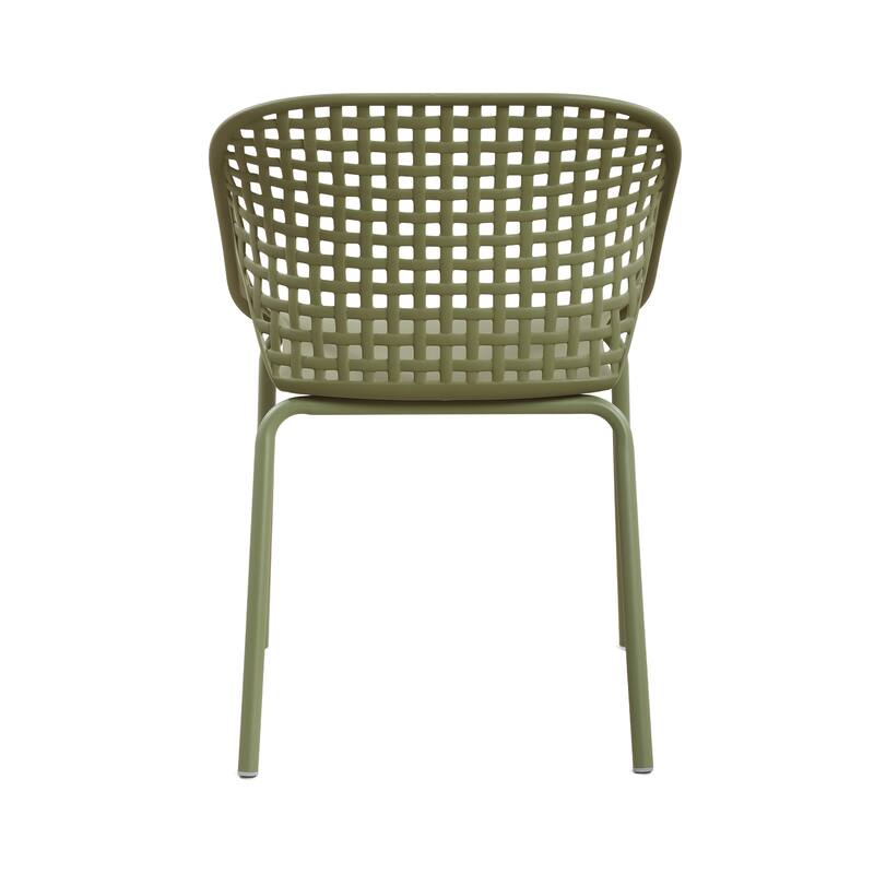 Christopher Knight Home - Modern Outdoor Dining Chair with Weather-Resistant Design - Set of 2