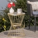 preview thumbnail 9 of 25, Lassen Hand-crafted Iron Side Table by Christopher Knight Home