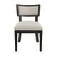 preview thumbnail 16 of 20, Fescue Farmhouse Fabric and Rubberwood Upholstered Dining Chairs (Set of 2) by Christopher Knight Home