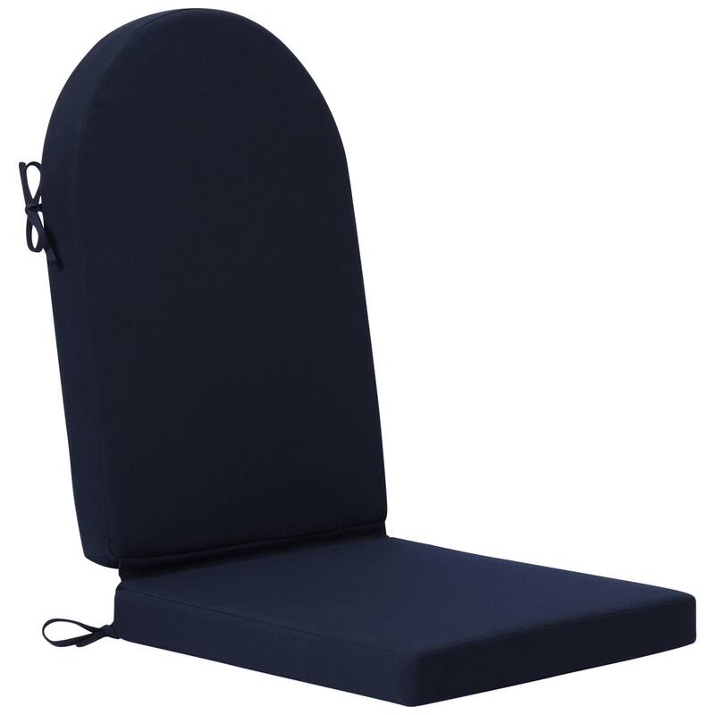 Laguna All Weather Poly Outdoor Adirondack Chair Seat And Back Cushion (Cushions Only)