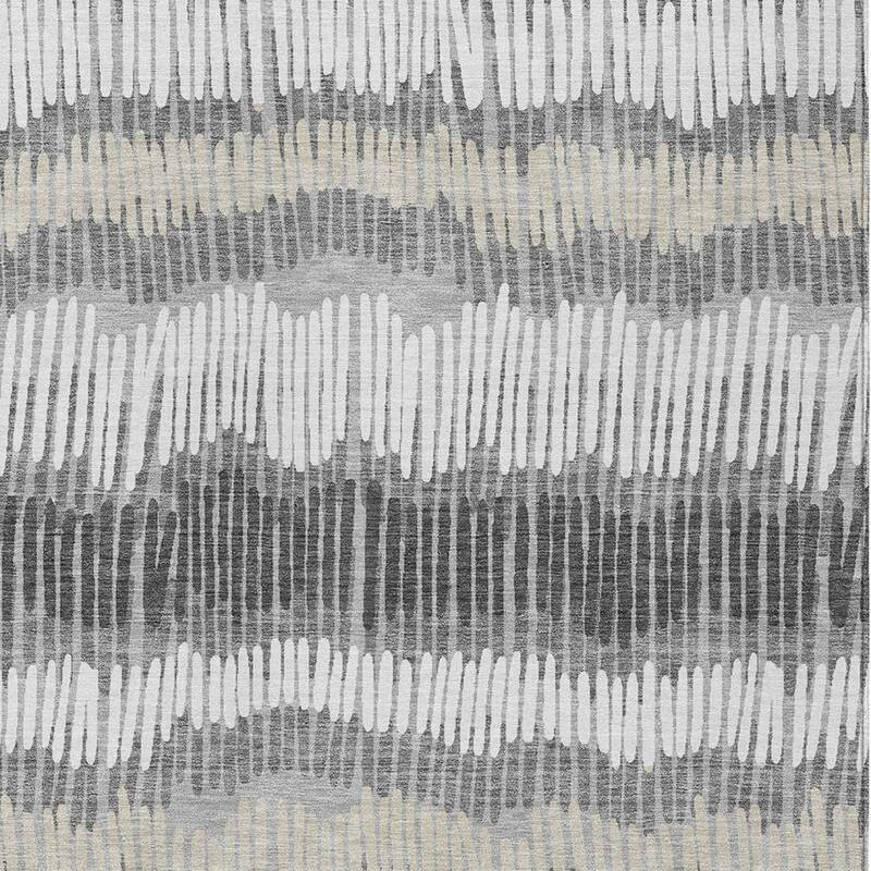 HomeRoots Striped Transitional Rectangle Outdoor Rug
