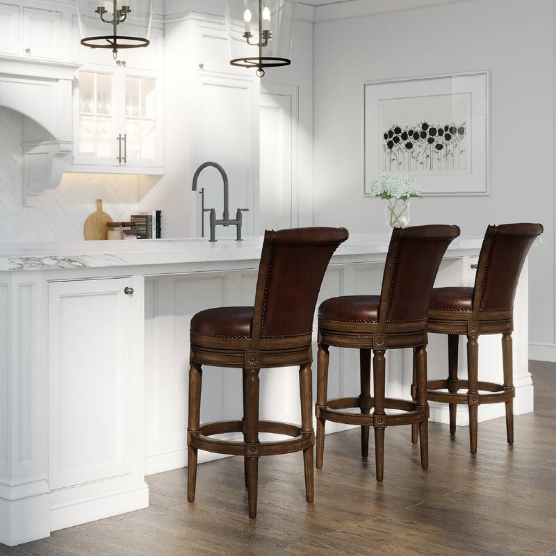 Maven Lane Pullman Swivel Kitchen Dining Stool