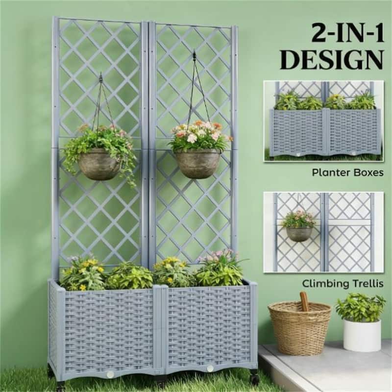 Flower Pot, Elevated Garden Bed, Plant Rack