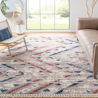 SAFAVIEH Morocco Saini Boho Tassel Rug