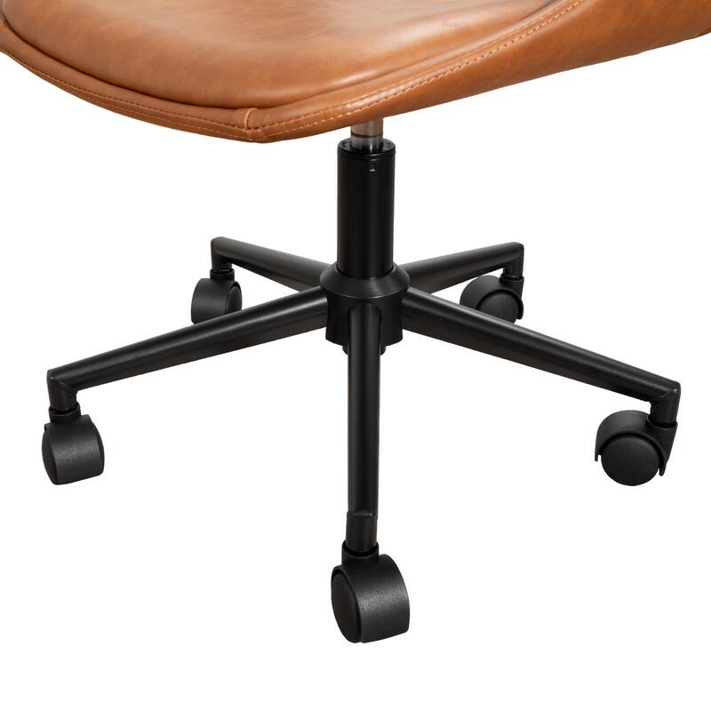 Art Leon Swivel and Height Adjustable Home Office Desk Chair with Rolling