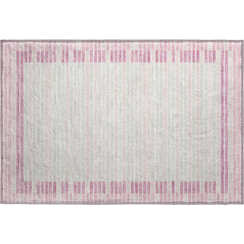 Premium Washable Super Soft Border Geo Mayfield Rug