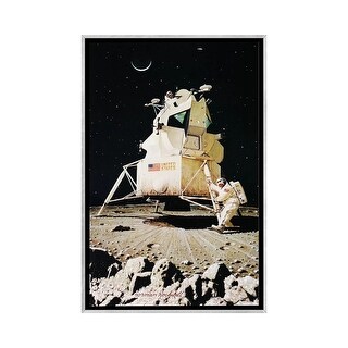 iCanvas "Man on the Moon" by Norman Rockwell Framed - Bed Bath & Beyond ...