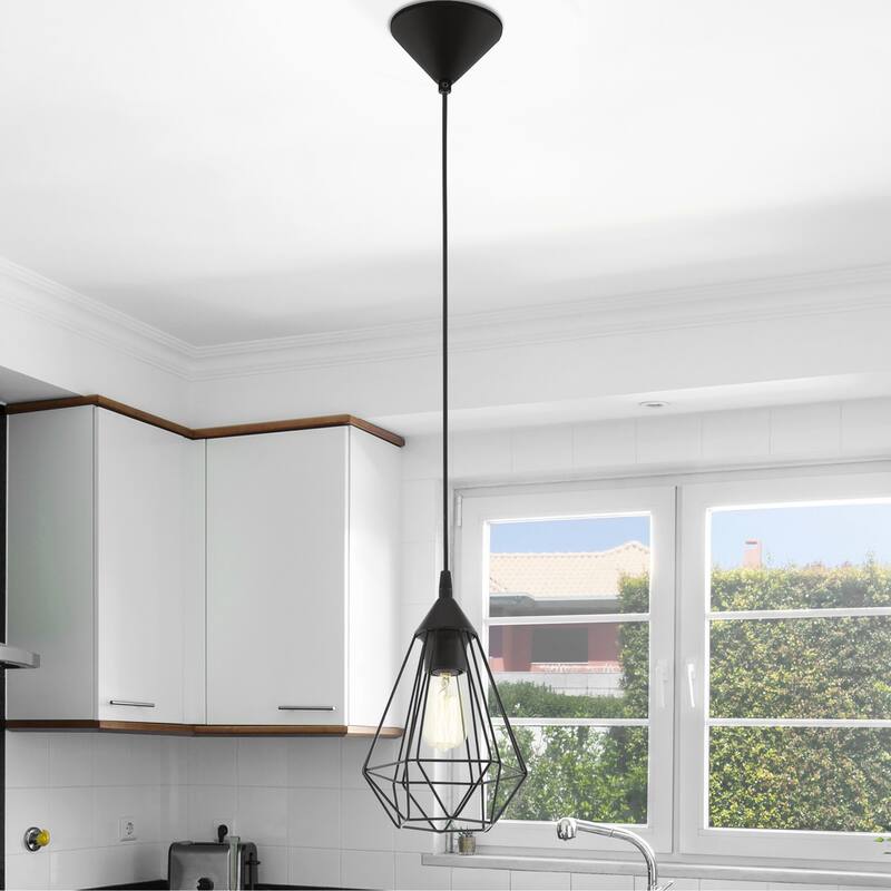 Lindell 1-Light Pendant with Matte Black Finish