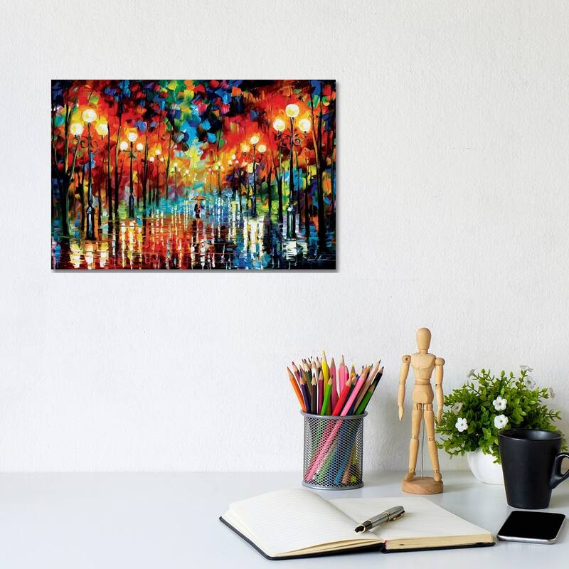 iCanvas "A Date With The Rain" by Leonid Afremov Canvas Print - 8x12x0.75